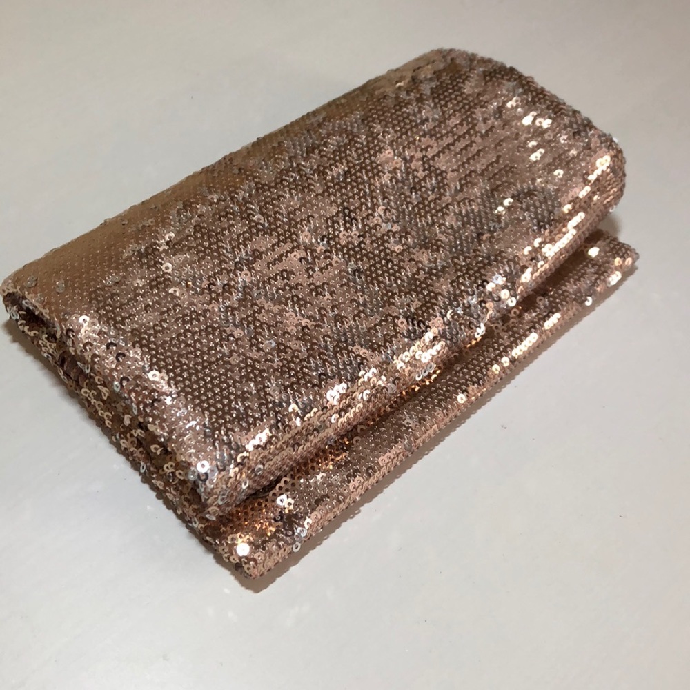Rose Gold Envelope Clutch